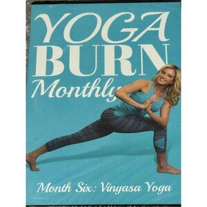 Yoga Burn Monthly Month Six Vinyasa Yoga New 4 DVD Set